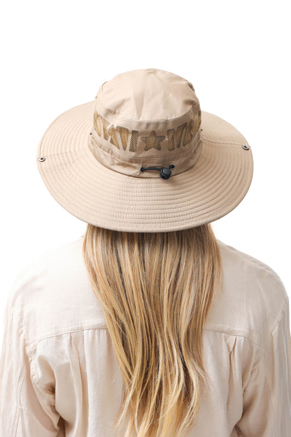 Outdoor hoed khaki beige