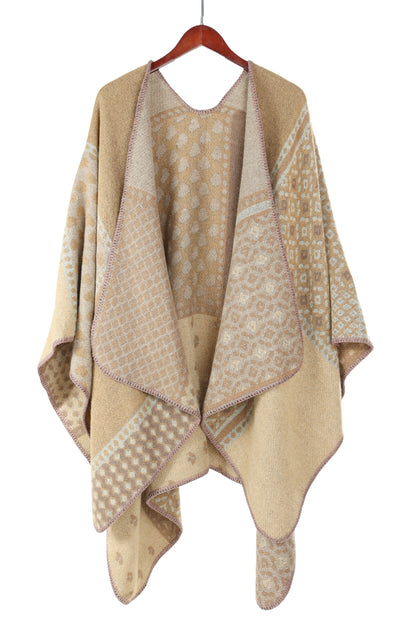 Poncho met print