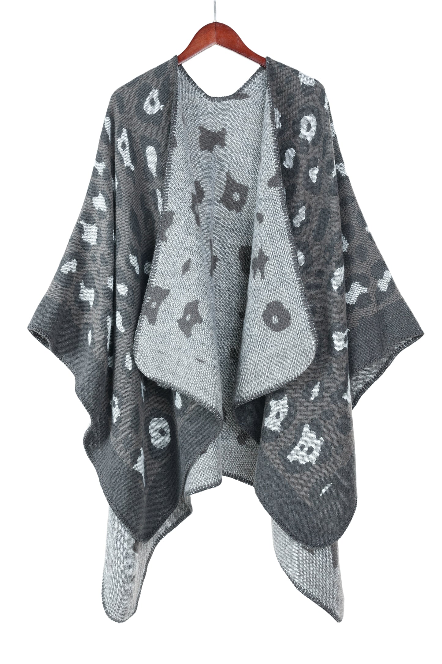 Poncho met print