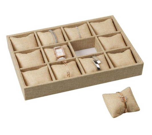 Bracelet box beige linen