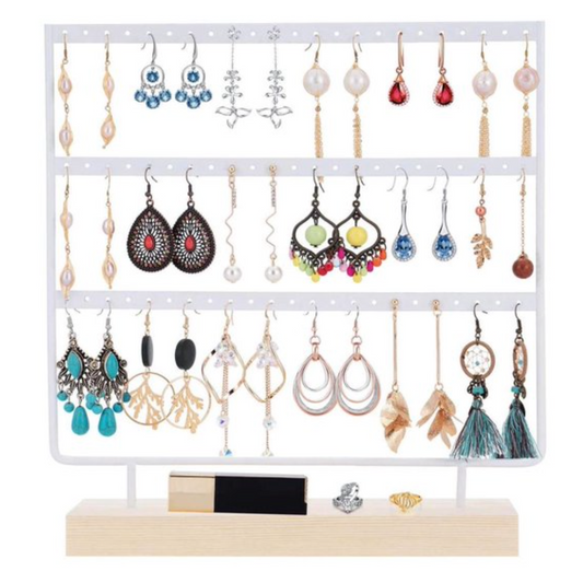 Earring rack white