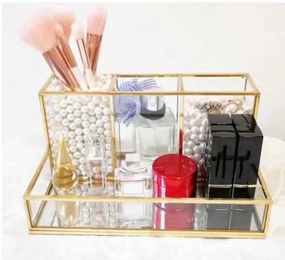 Make-up organizer gold