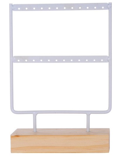 Earring rack white