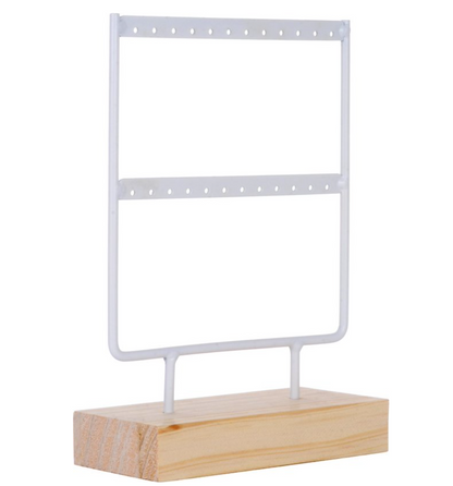 Earring rack white