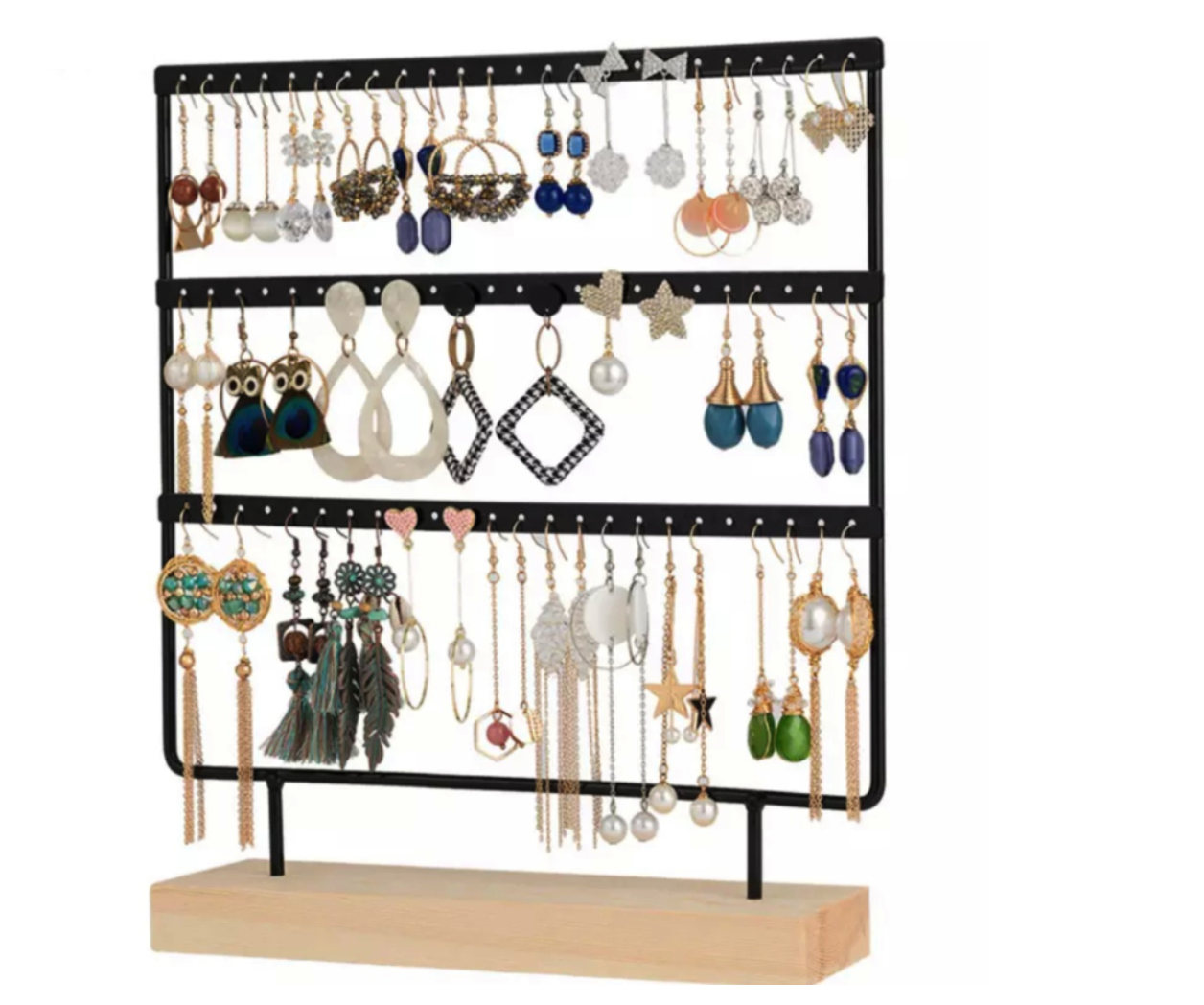 Earring rack black