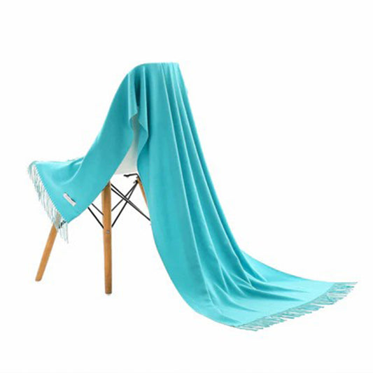 Pashmina scarf morpho blue