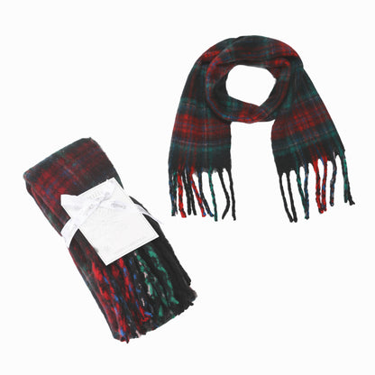Winter Christmas scarf  - green