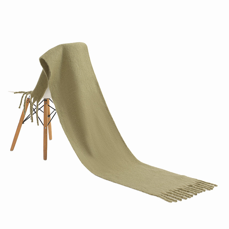 Winter scarf olive green