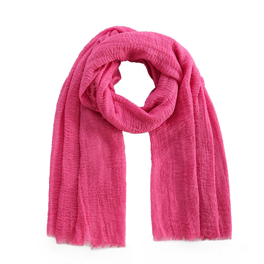 The all time essential scarf fuchsia roze