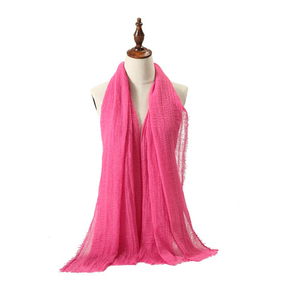 The all time essential scarf fuchsia roze