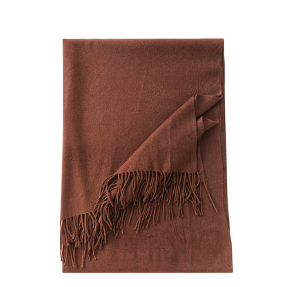 Pashmina sjaal koffiebruin