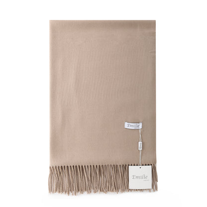 Pashmina sjaal donkerbeige