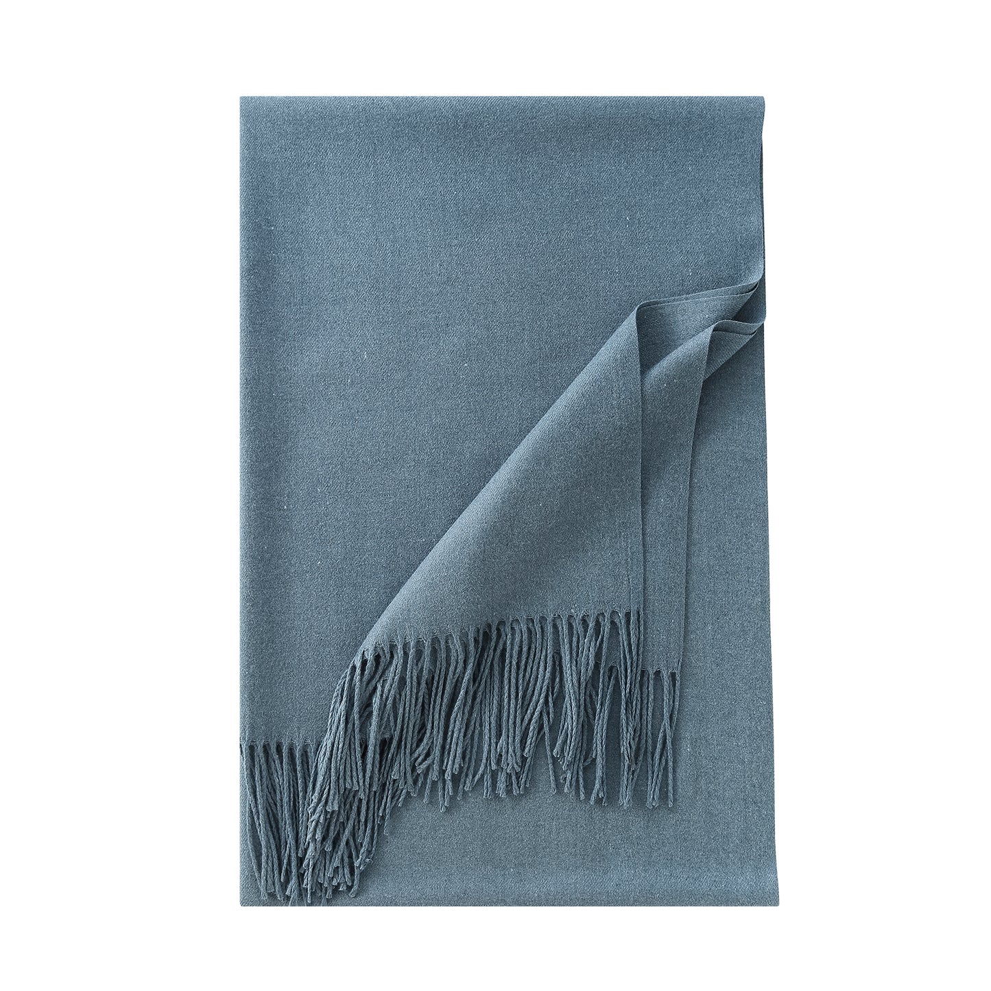 Pashmina sjaal jeansblauw