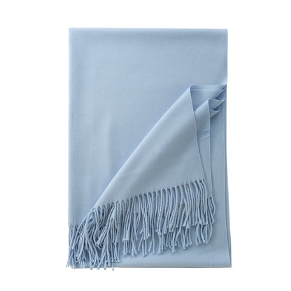 Pashmina sjaal lichtblauw