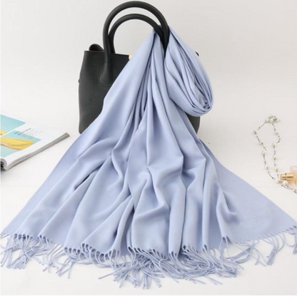 Pashmina sjaal lavendelblauw