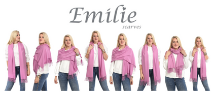 Pashmina sjaal gemêleerd roze