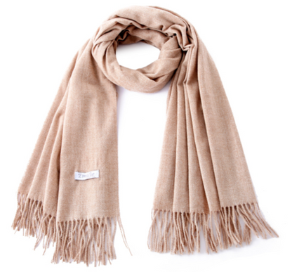 Pashmina sjaal gemêleerd beige