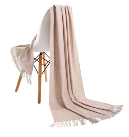 Pashmina sjaal gemêleerd beige