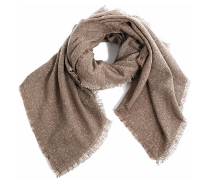 Blanket wintersjaal taupe