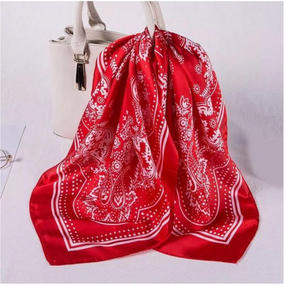 Silky bandana rood