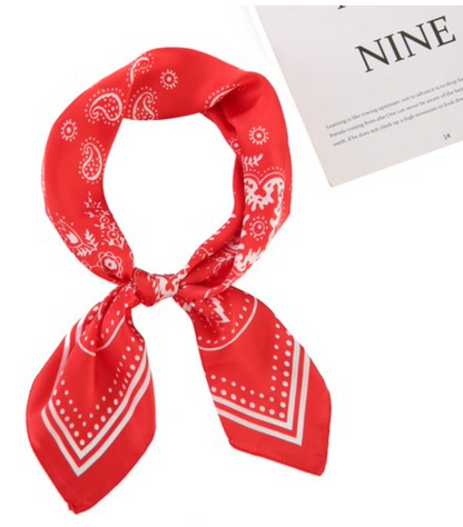 Silky bandana rood