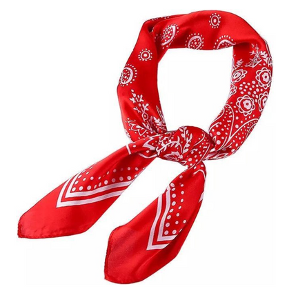 Silky bandana rood