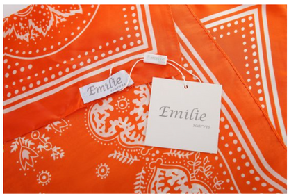 Silky bandana oranje