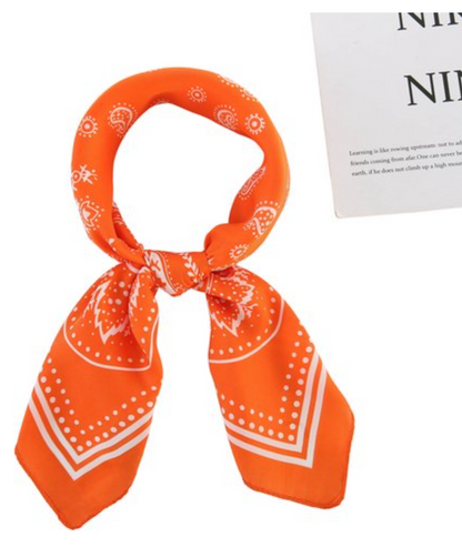 Silky bandana oranje