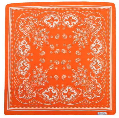 Silky bandana oranje