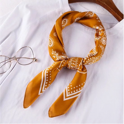 Silky bandana goud