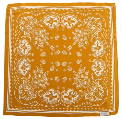 Silky bandana goud