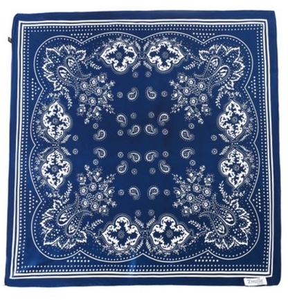 Silky bandana donkerblauw