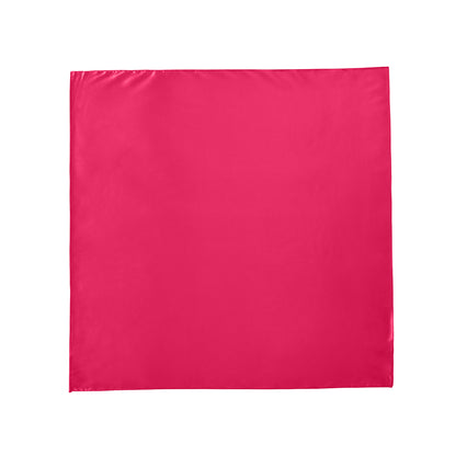 Sjaal satijn vierkant fuchsia roze