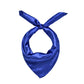 Sjaal satijn vierkant kobaltblauw
