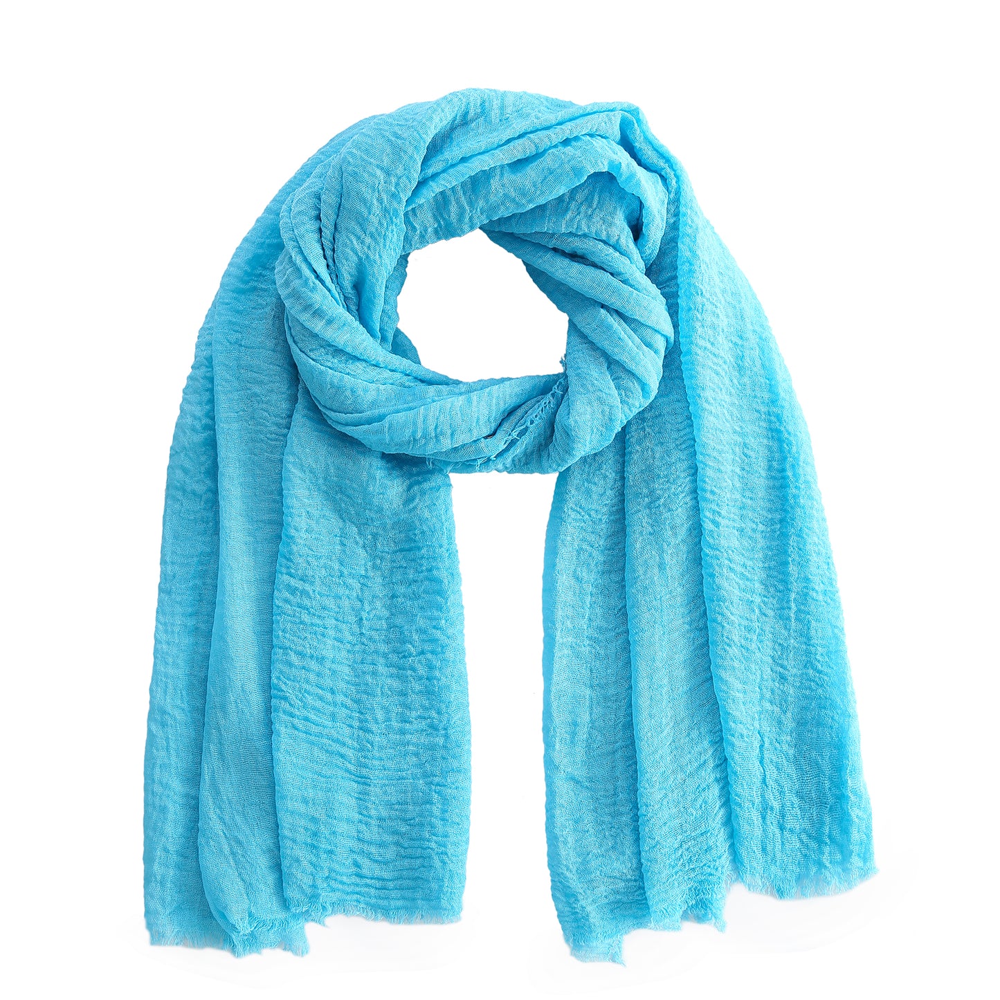 The all time essential scarf zeeblauw